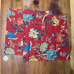 NEW Pottery Barn Brighton Chinoiserie Pillow Cover LOT OF 2 Square Bird Linen H7